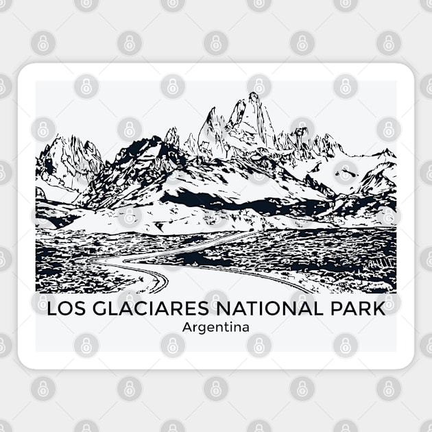 Los Glaciares National Park - Argentina Magnet by Lakeric